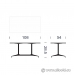 White Herman Miller Eames Conference Boardroom Table 108" x 54"